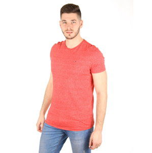 Tommy Hilfiger pánské červené tričko Basic - XXL (683)